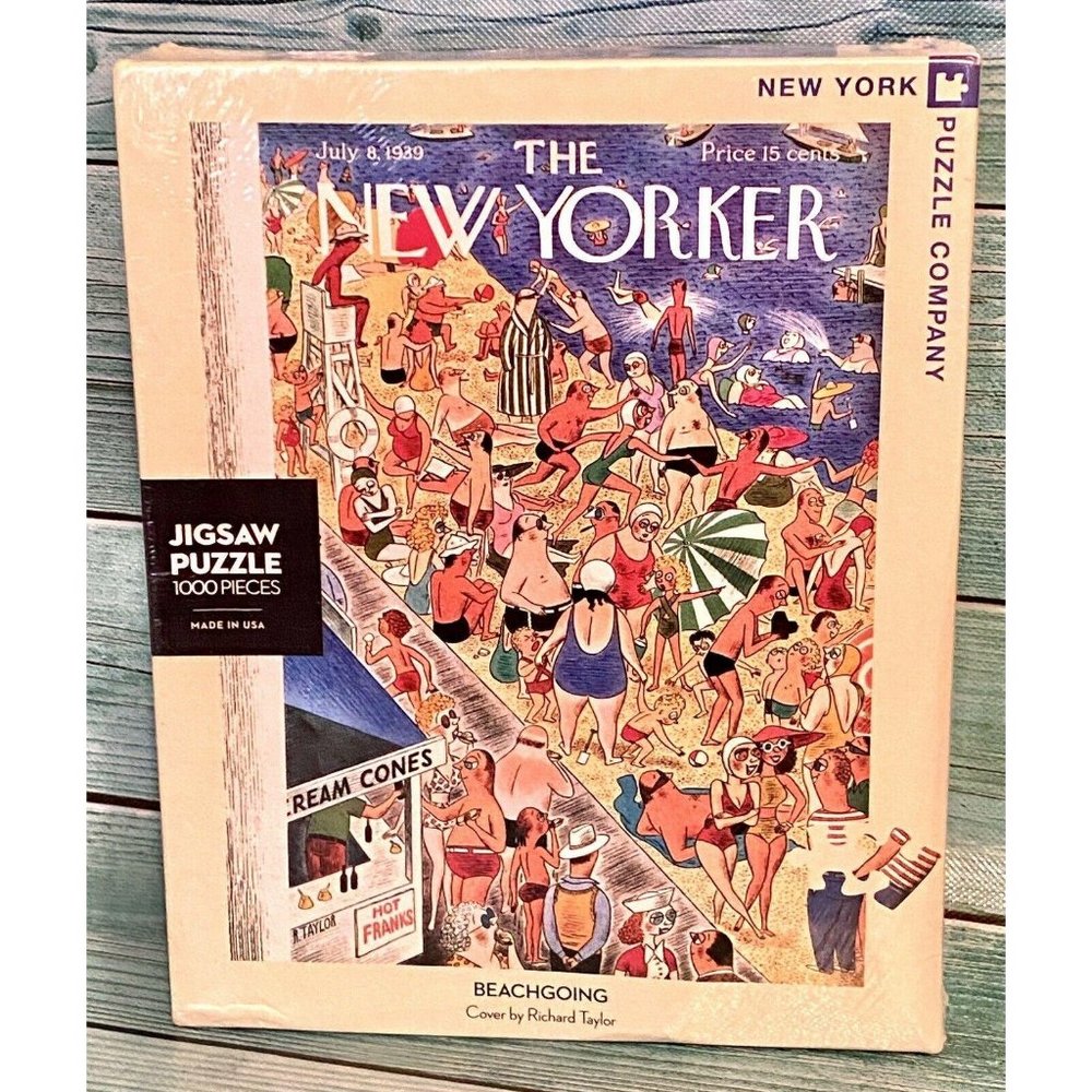 The New Yorker Beachgoing 1000 Pc Jig Saw Puzzle